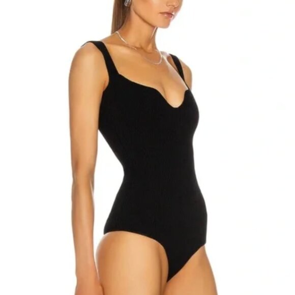 NWT - KHAITE Yves Ribbed Knit Bodysuit - Picture 2 of 7